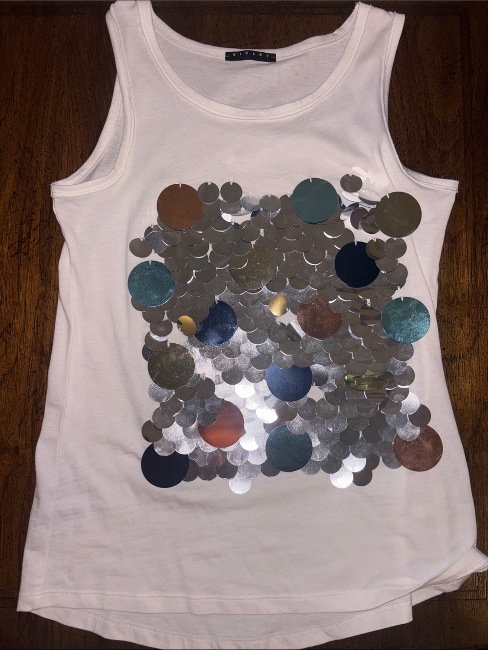 Sisley Sequin Tank Kids Large